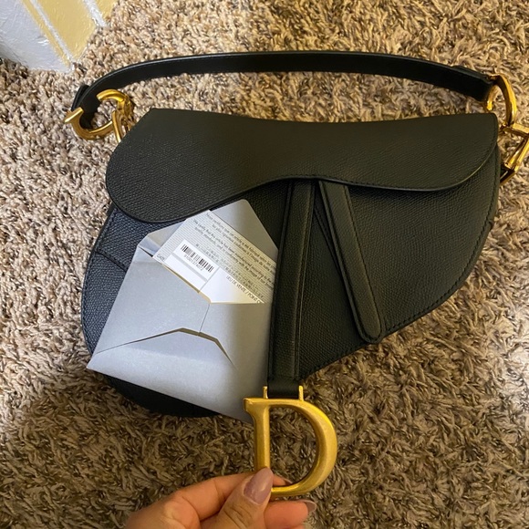 poshmark dior saddle bag